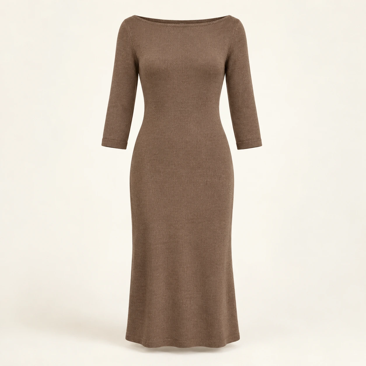 Mocha Estelle Boat-Neck Dress